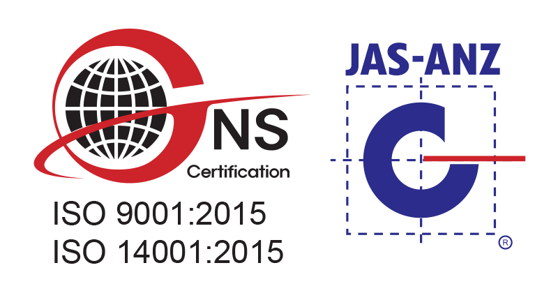 ISO9001:2015・ISO14001:2015認証を取得しています。